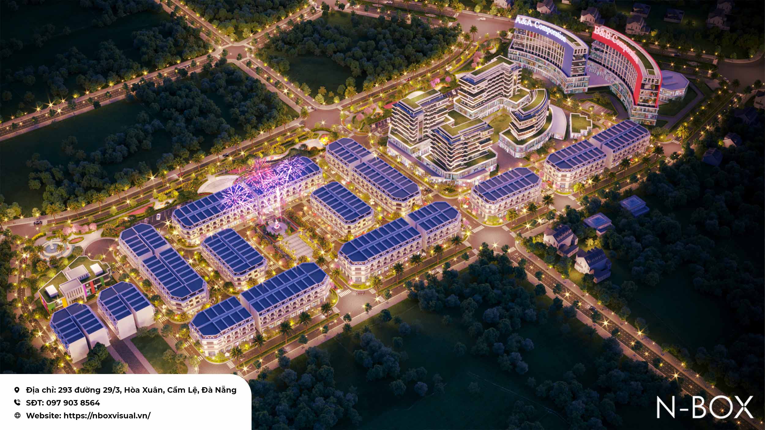 Calyx Residence lung linh về đêm